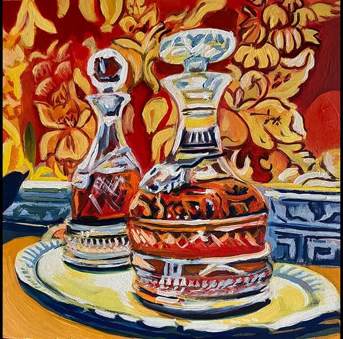 Brandy decanter at Polesden Lacey in Surrey - thumbnail image