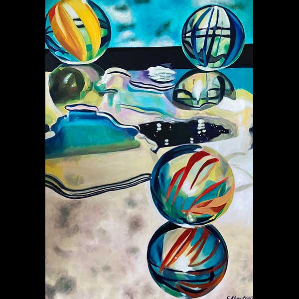 Marbles, oil on canvas