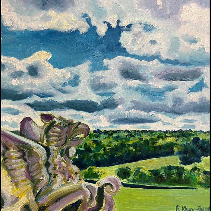 Looking over the valley landscape from Polesden Lacey in Surrey - thumbnail display