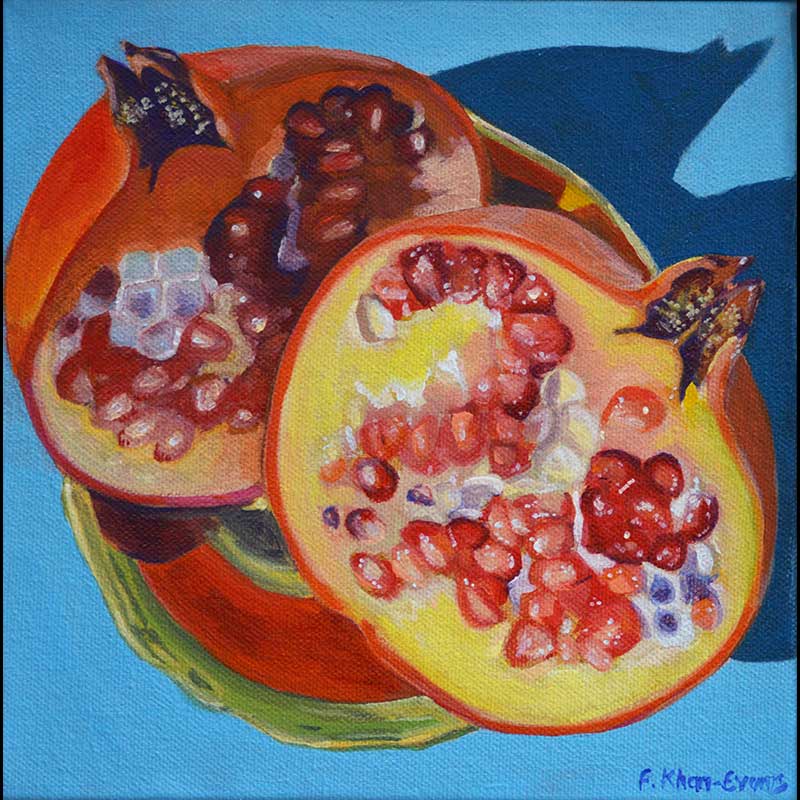Still life wtih pomegranate fruit